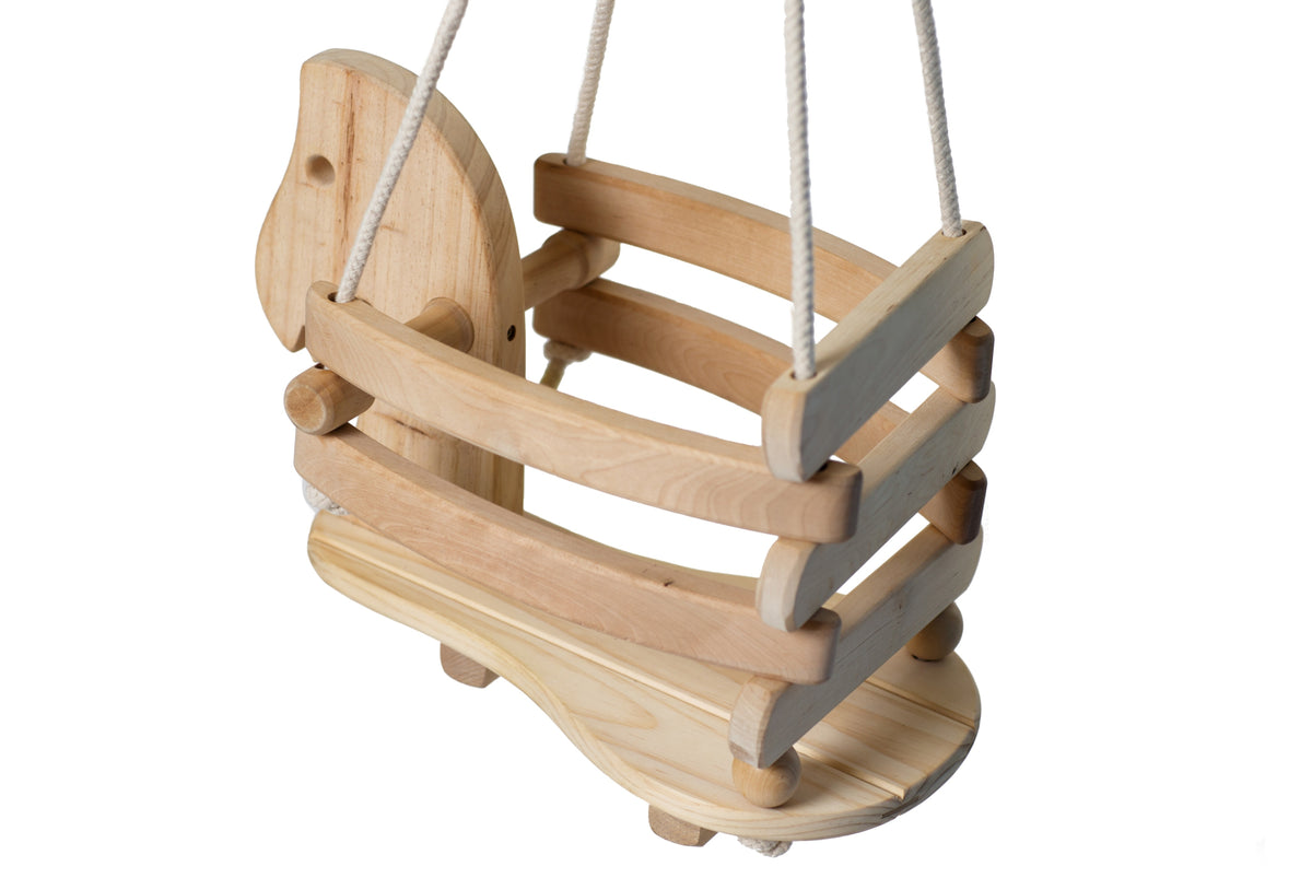Eco Friendly Horse Swing Set Squeak and Giggle