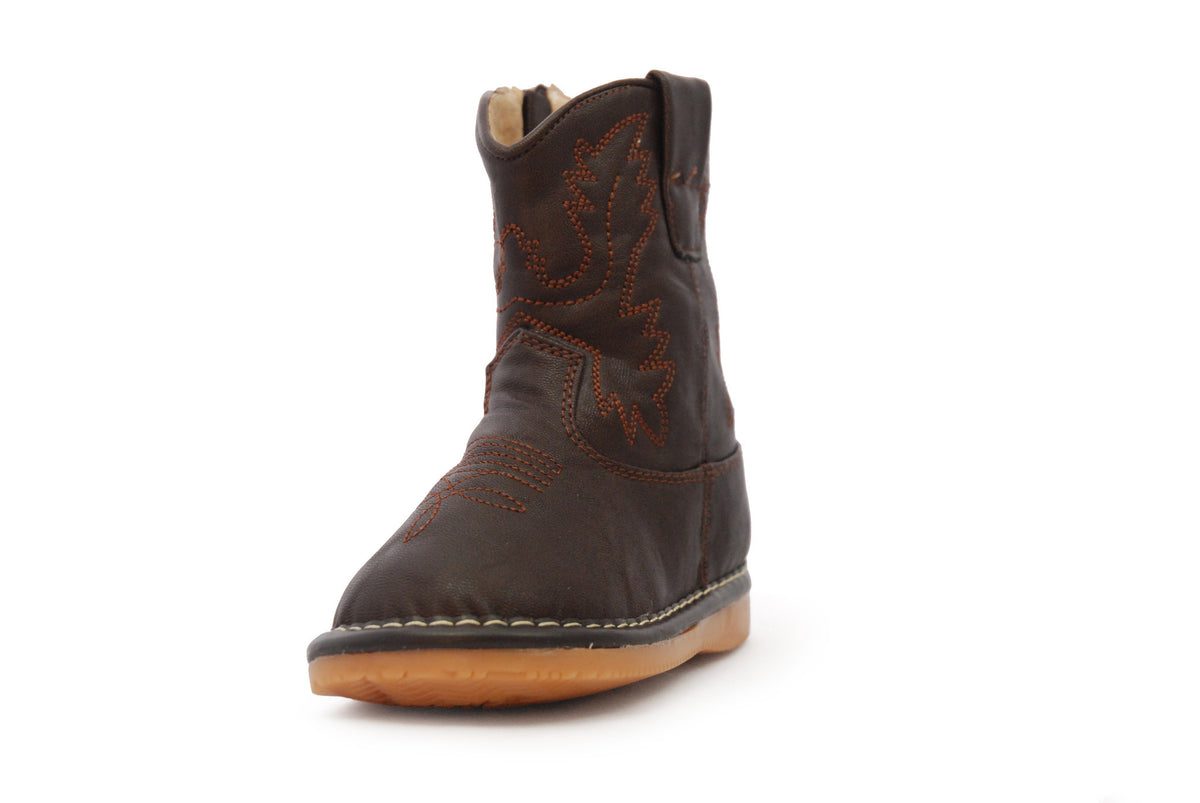 Stylish Squeaky Dark Brown Cowboy Boots For Toddlers Australia Squeak