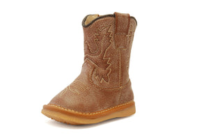Light Brown Leather Cowboy Boots